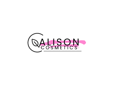 Alison Cosmetics graphic design logo