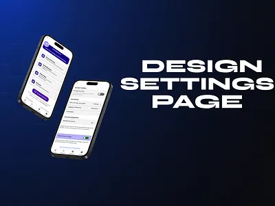 Day 7 - Design Settings Page - Daily UI Challenge figma prototyping ui ui design user interface wireframing