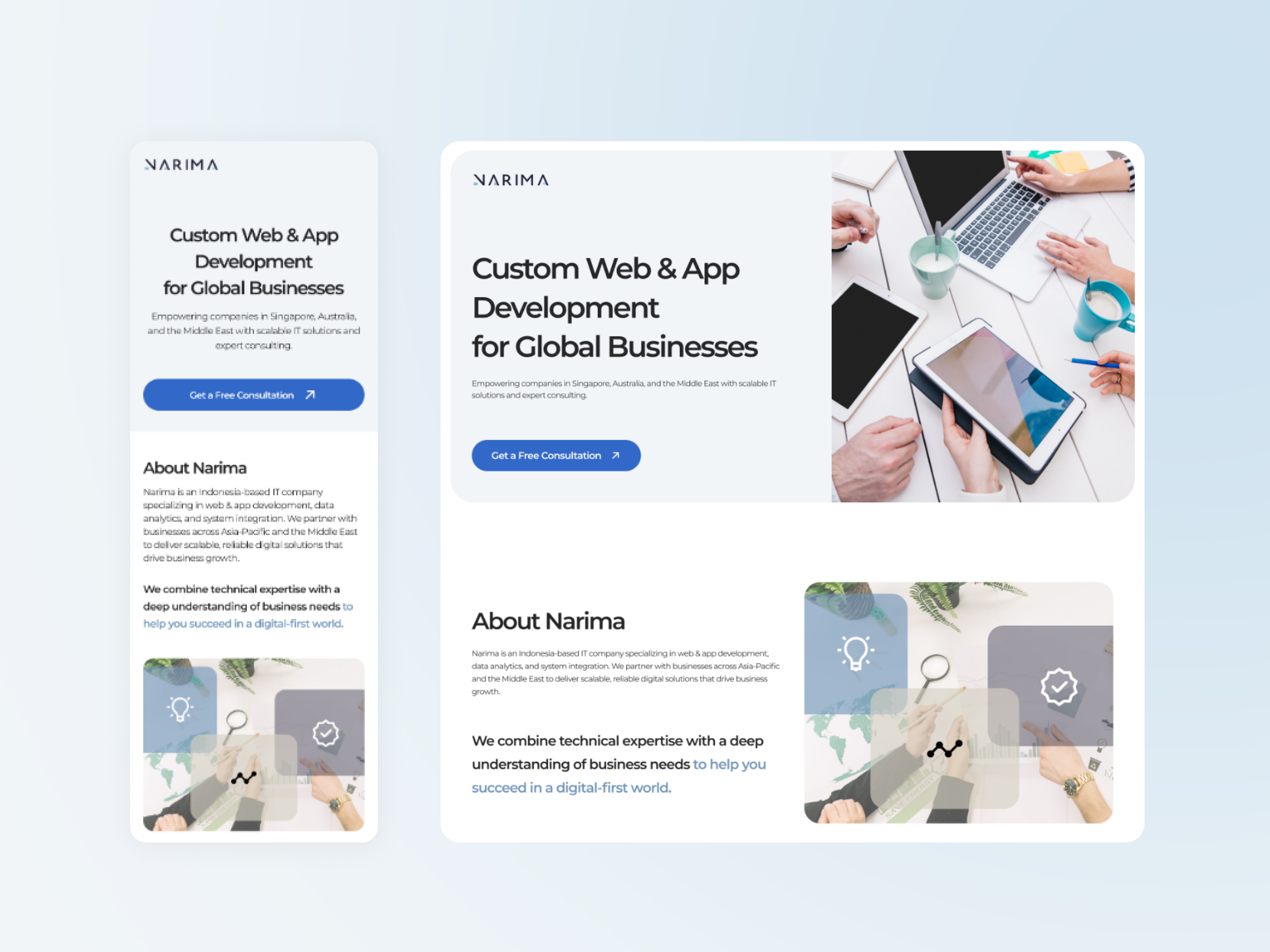 Example of Responsive Google Ads Web Design