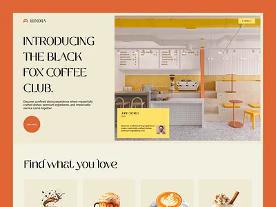 Luxora - Coffee Shop Website Design branding cafe cafe website coffee coffee shop dashboard design ecommerce hero section luxury brand saas ui design uiux user interface ux design web app website design
