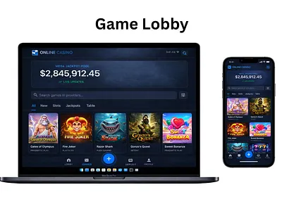 Online Casino UI UX 3d casino ui