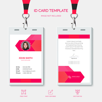 Office Employee Id Card Designs cards employee id employee id card id card id card design id card design template id card template id cards identity office id office id card template design vector design visiting card