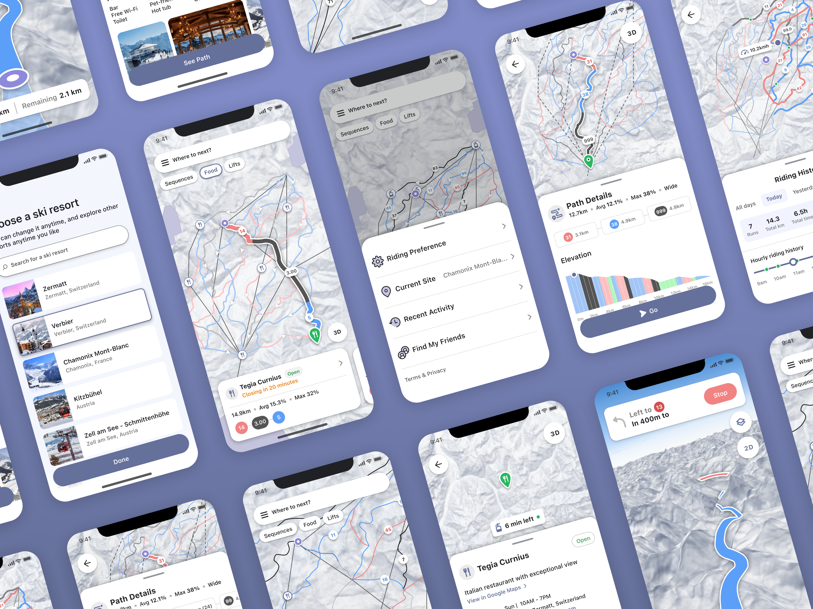 Ski Navigation Mobile App