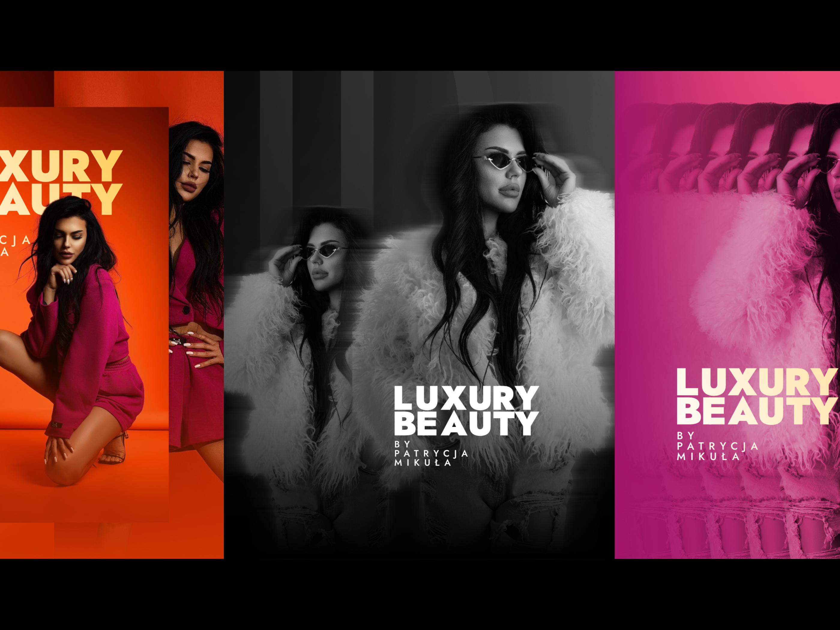 Luxury Beauty logo and social media post design graphic design logo post social media typography