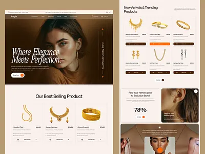 E-commerce Website Design design ecommerce website ecommerce website design jewellery shop website landing page topnotch studio ui web web design website design