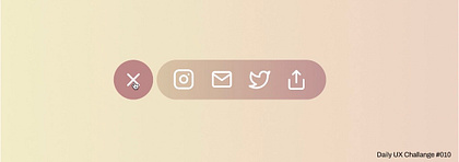 Daily UX Challenge #010 - Share Button