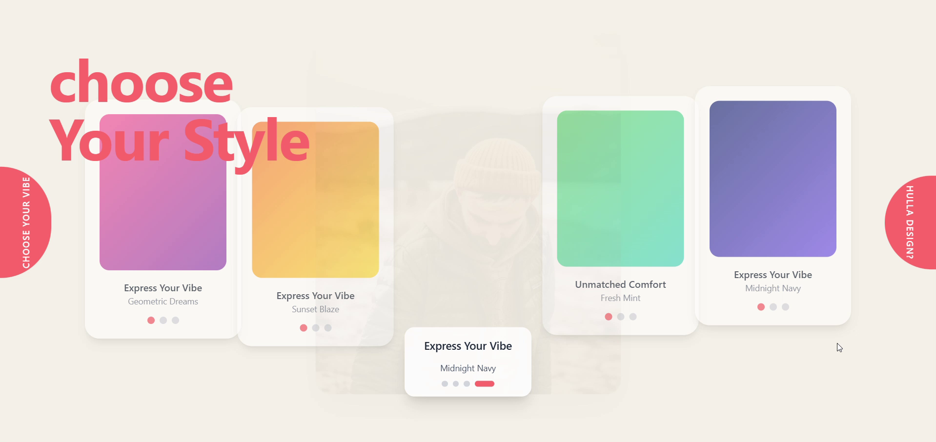 VYBE – Interactive Fashion Landing Experience