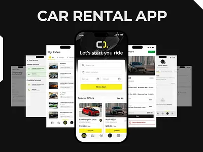 Booking App Experience for OneRent app design booking design figma fintech interaction ios mobile app mobility product design ui ux web design