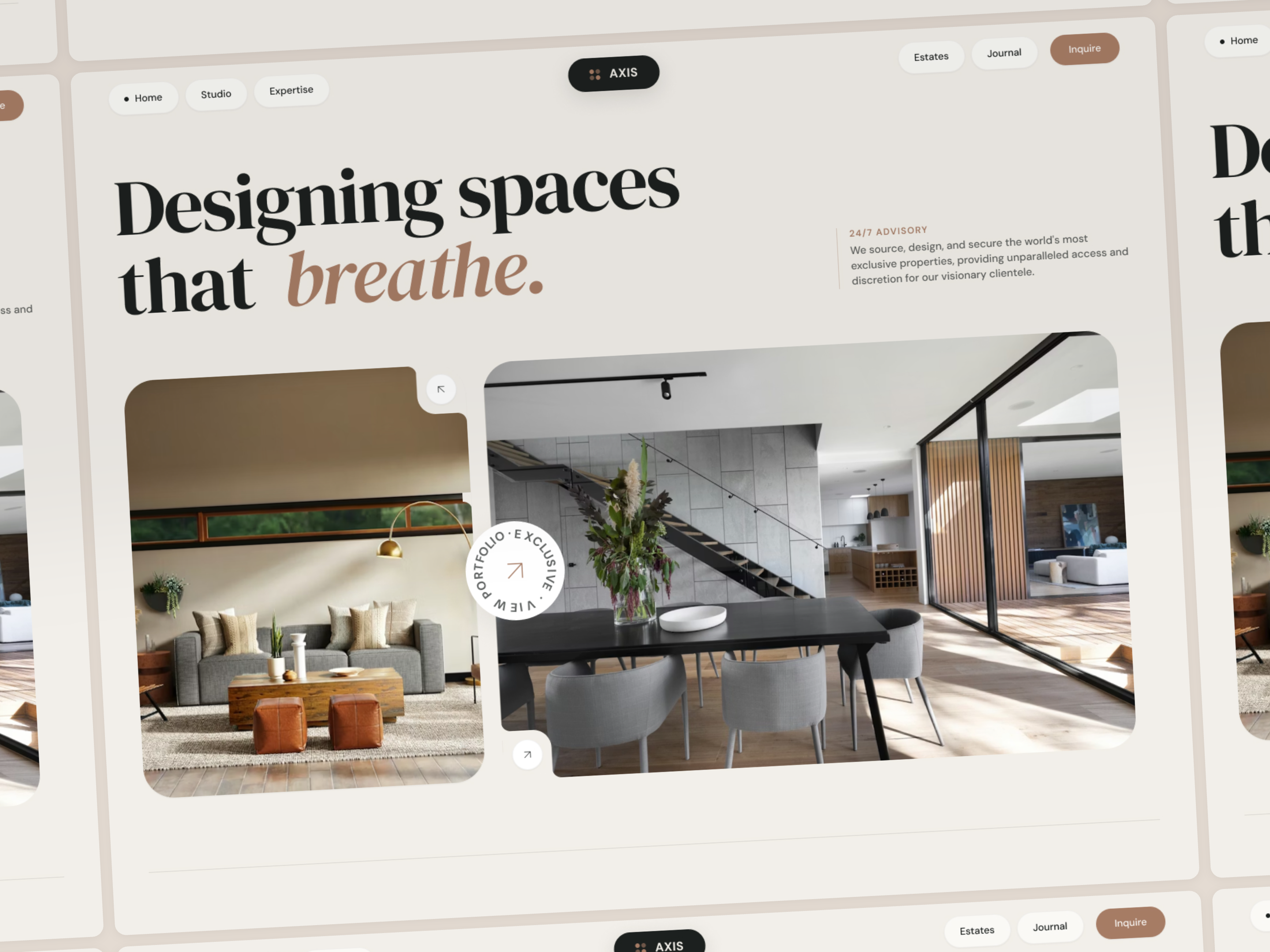 AXIS Studio — Luxury Architecture & Real Estate Platform