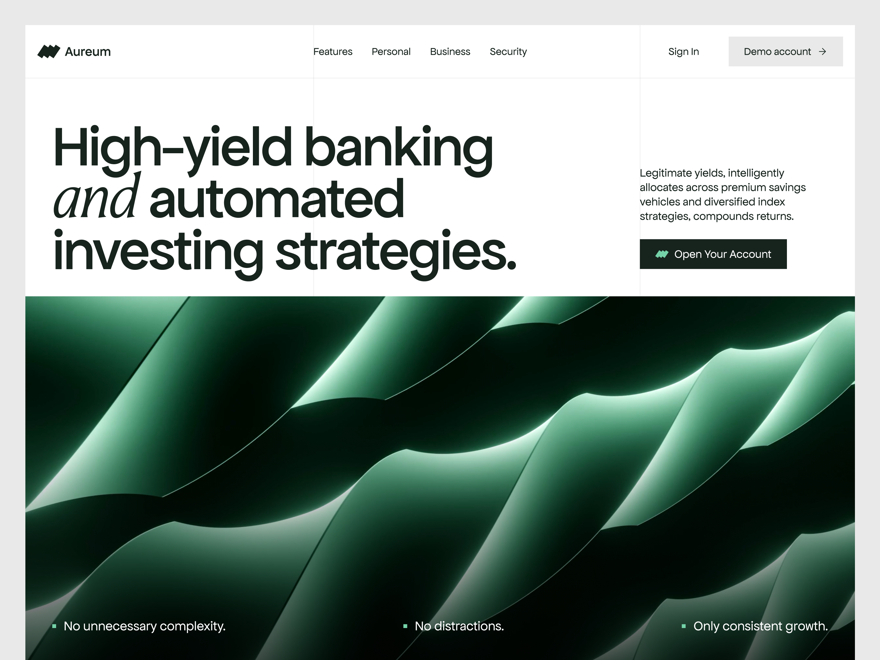 Auerum website ui ux website