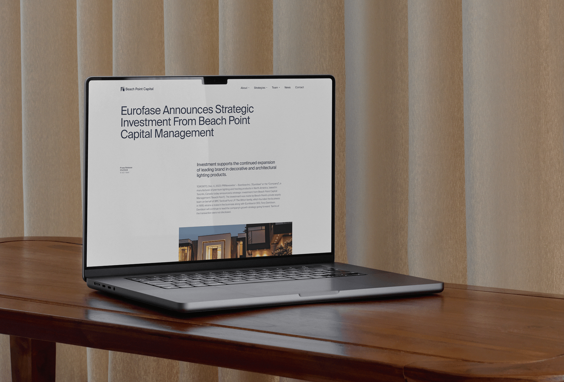 Beach Point Capital • Website Redesign