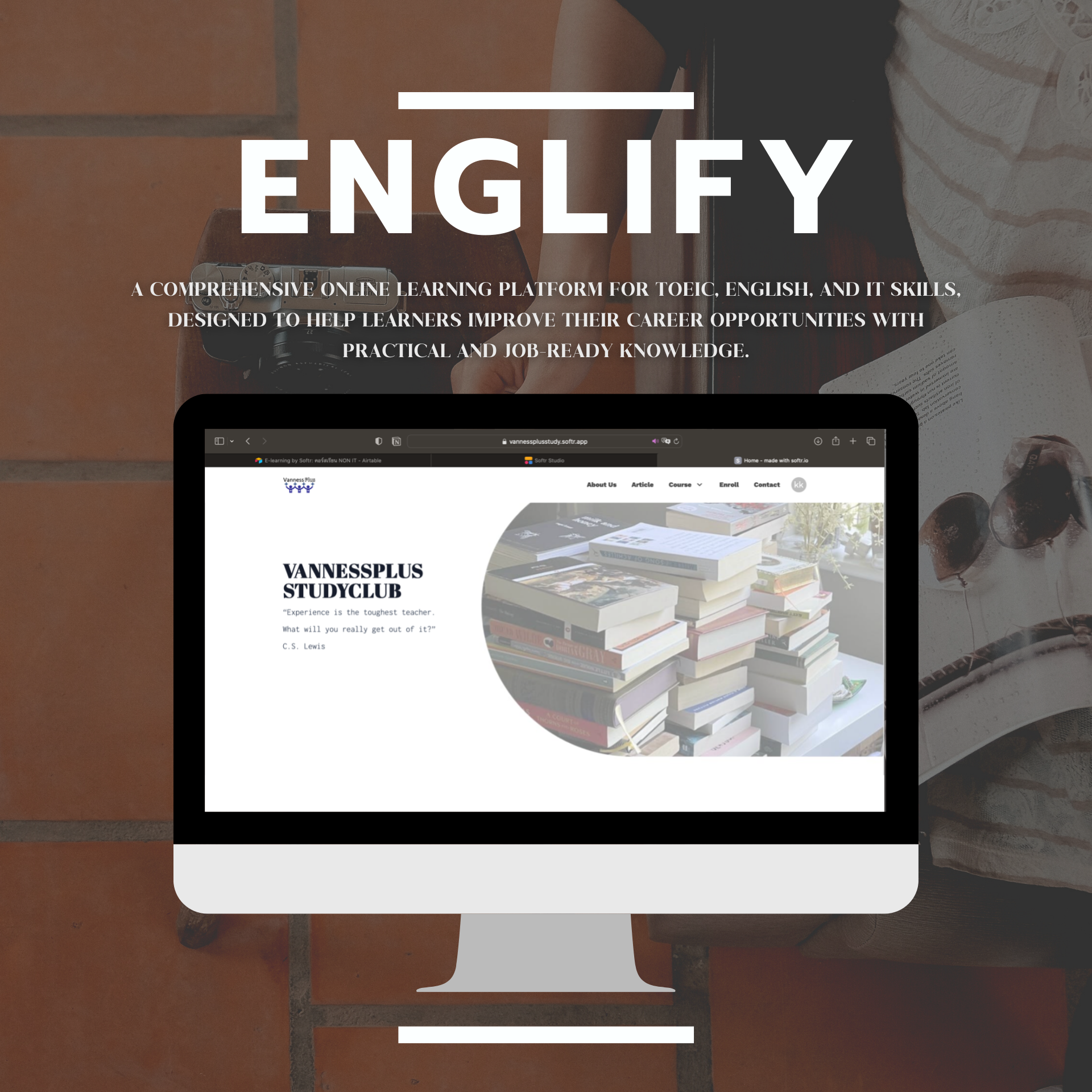 ENGLIFY – Online Learning Platform UI Design.