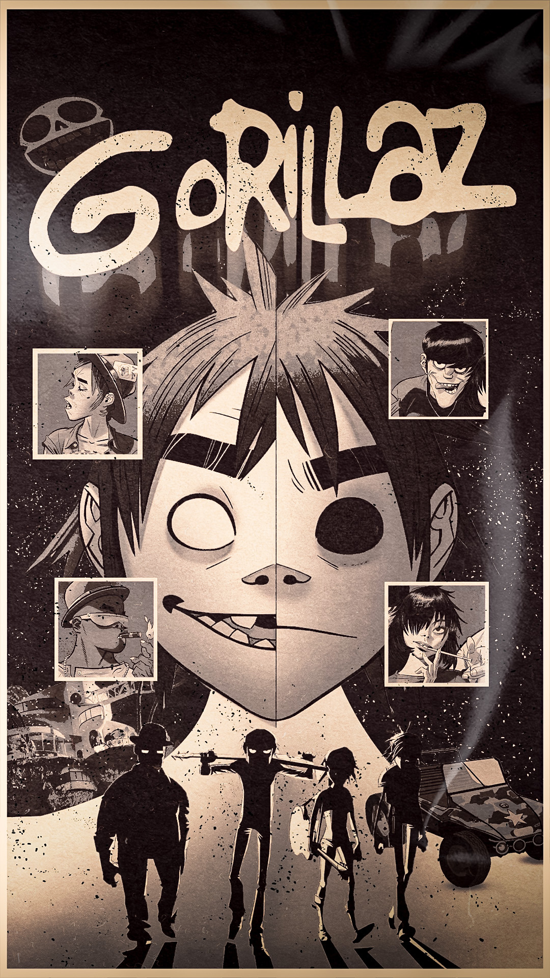 GORILLAZ POSTERS DESIGNS I proyecto personal