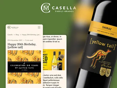 Casella Family Brands — Wine Product Page & Blog blog design blog page cms cms design cms website e commerce landing page product design product showcase responsive design ui web design webflow webflow agency webflow designer webflow developer webflow template wine wine branding wine website