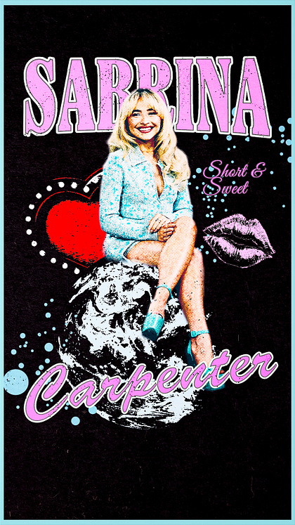SABRINA CARPENTER POSTERS DESIGNS I proyecto personal