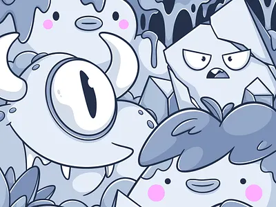 Monstermash WIP art character character design concept art cute design digital art drawing fun illustration monster process sketch