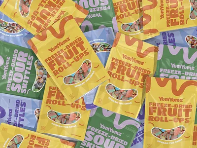 Candy Brand Packaging Design branding candy drinks food fruits graphic design logo mockups design packaging snacks