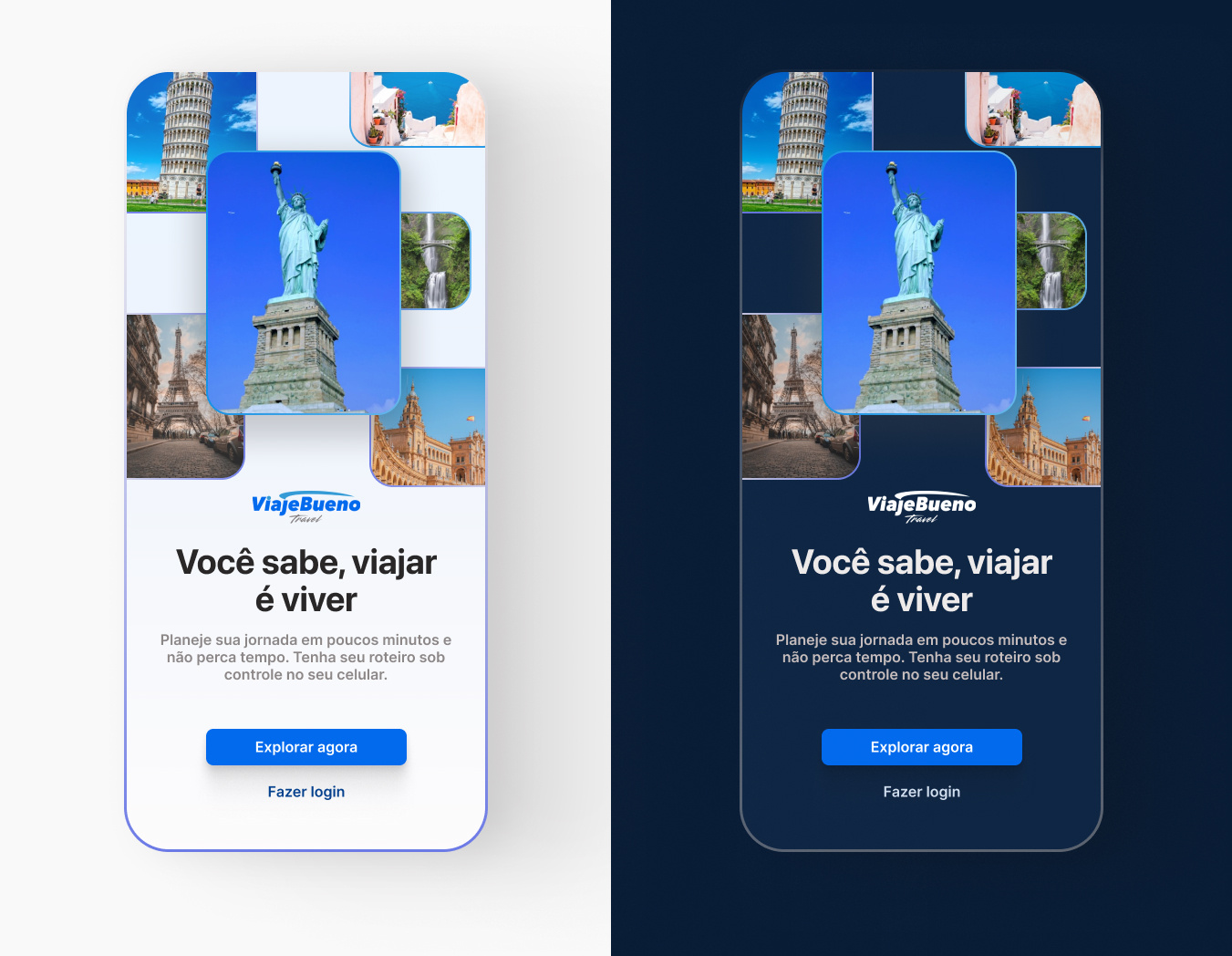 Example of Viaje Bueno Travel - Onboarding illustrations