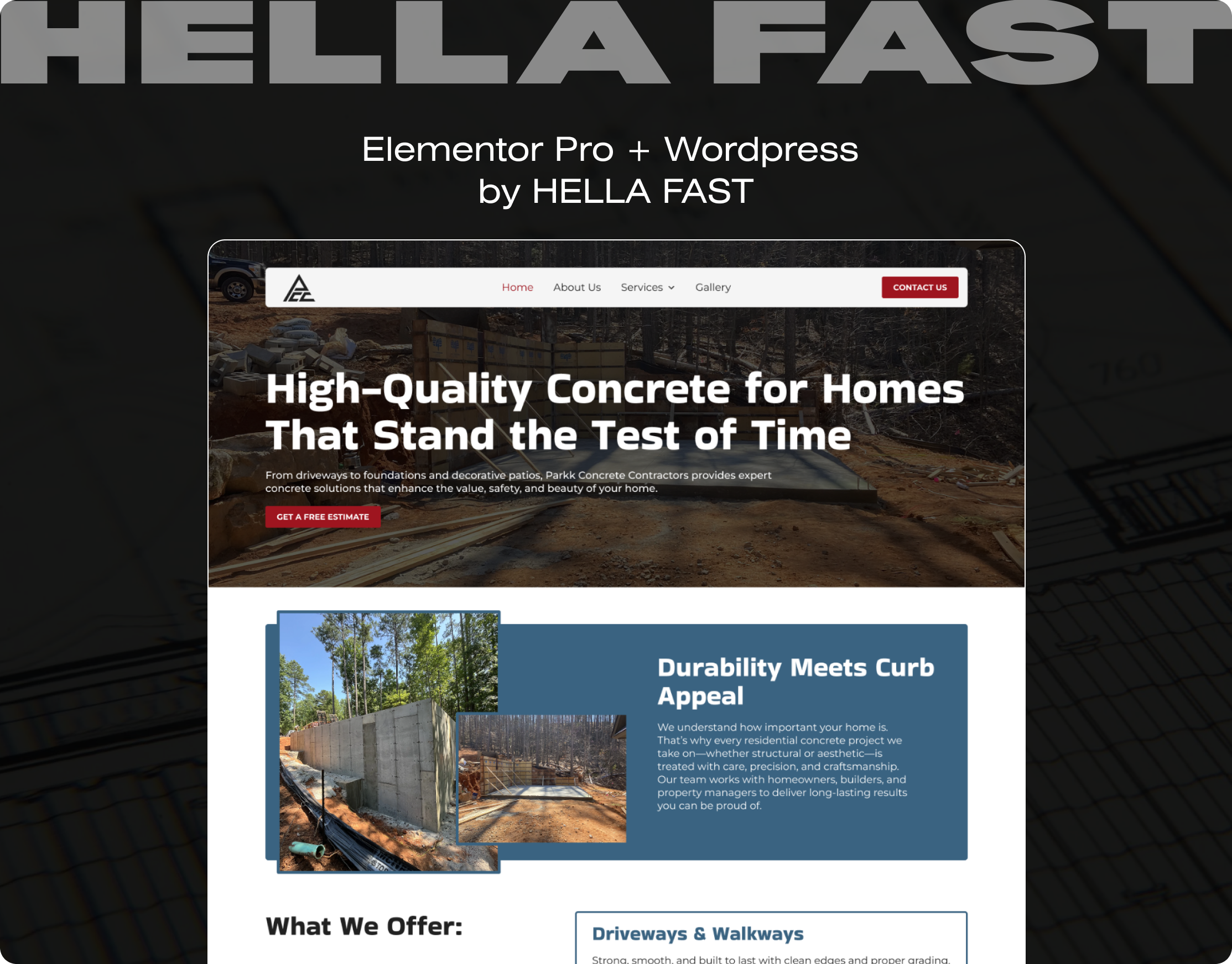 Construction Company Website Design and Development building building construction concreate constraction design elementor pro figma hella fast ui ui designer web design web development website website development wordpress wordpress development