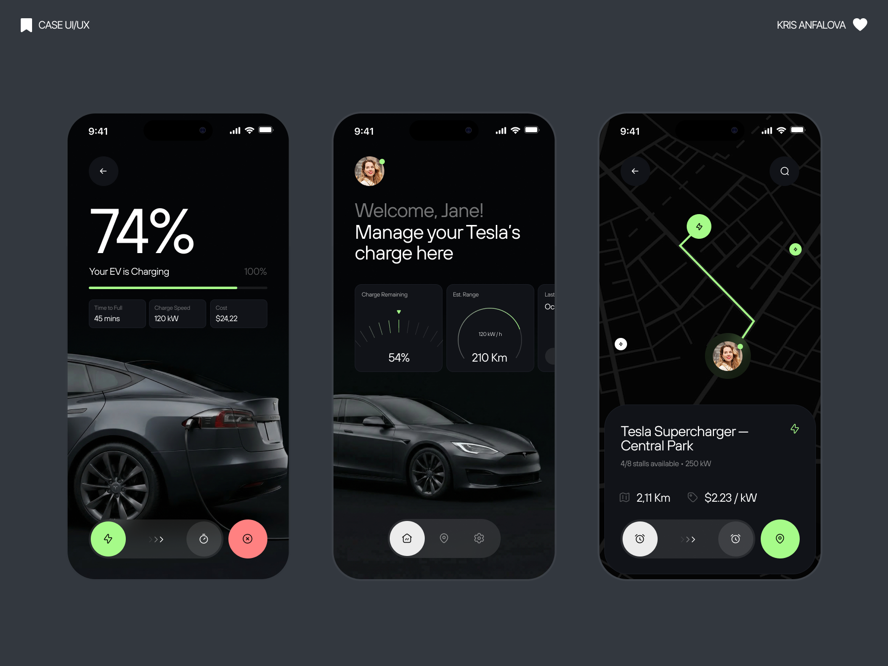 Example of App Concept (3 Key Screens)