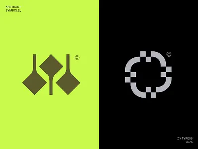 Abstro 13 abstract block branding building circular green logo loop luxury premium rounded symbol system trifecta triple