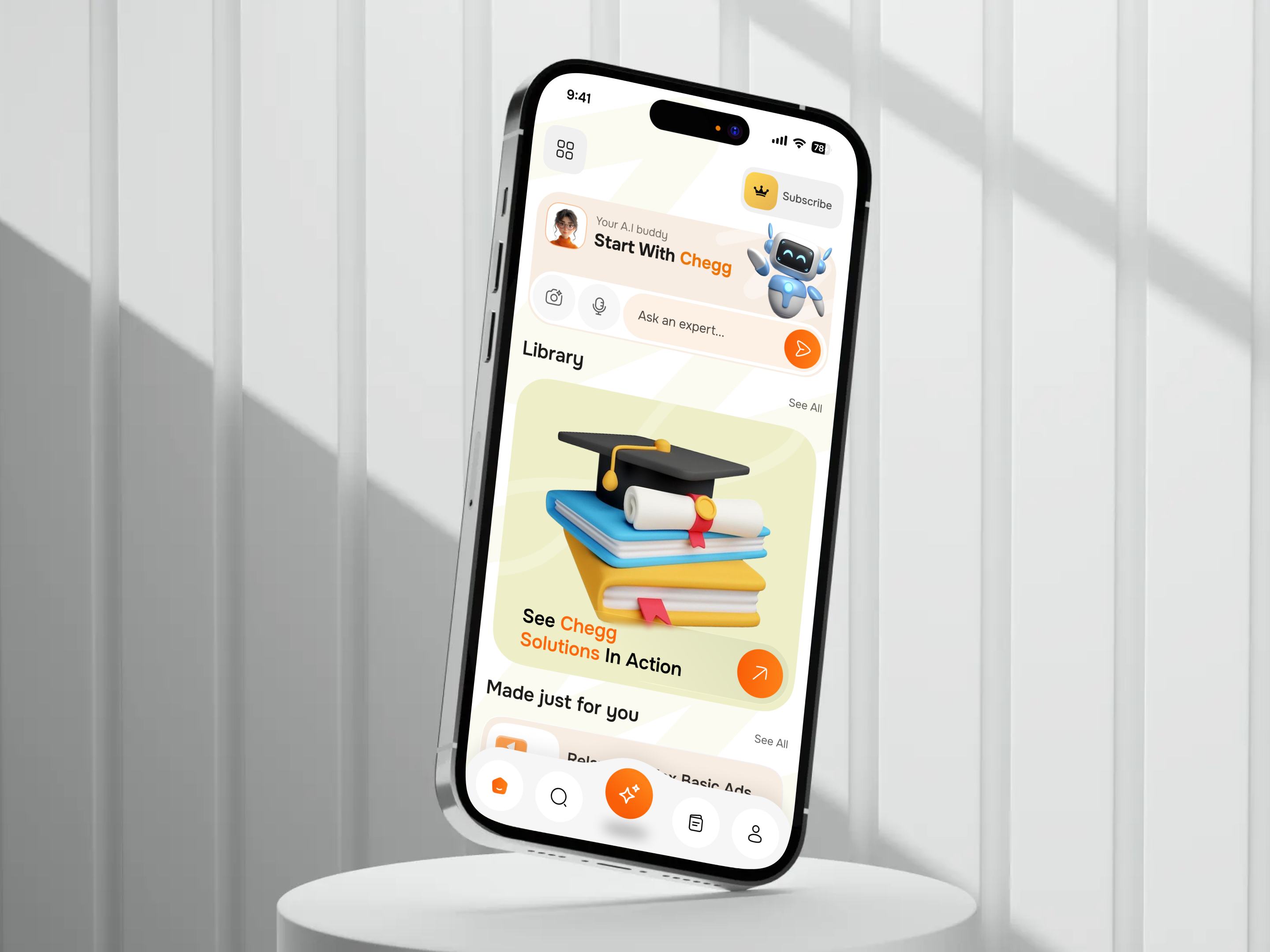 Smart Learn AI Education Mobile App | UI UX Design
