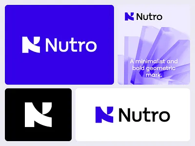 Nutro — Minimalist Geometric "N" Logo & Brand Identity Design. abstractlogo brandidentity branding brandmark cleanlogo corporateidentity creative geometriclogo graphic design identitydesign letterlogo logo logo design logoinspiration logomark minimal logo minimallogo modernlogo nlogo visualidentity