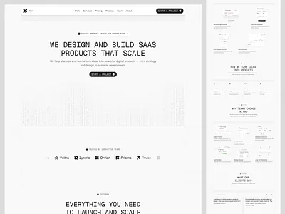 Startup SaaS Studio Website Design agencywebsite branding cleanui creativestudio digitalproduct figma interface landingpagedesign minimal moderndesign productdesign startupstudio ui uiux ux visualidentity webdesign websitedesign