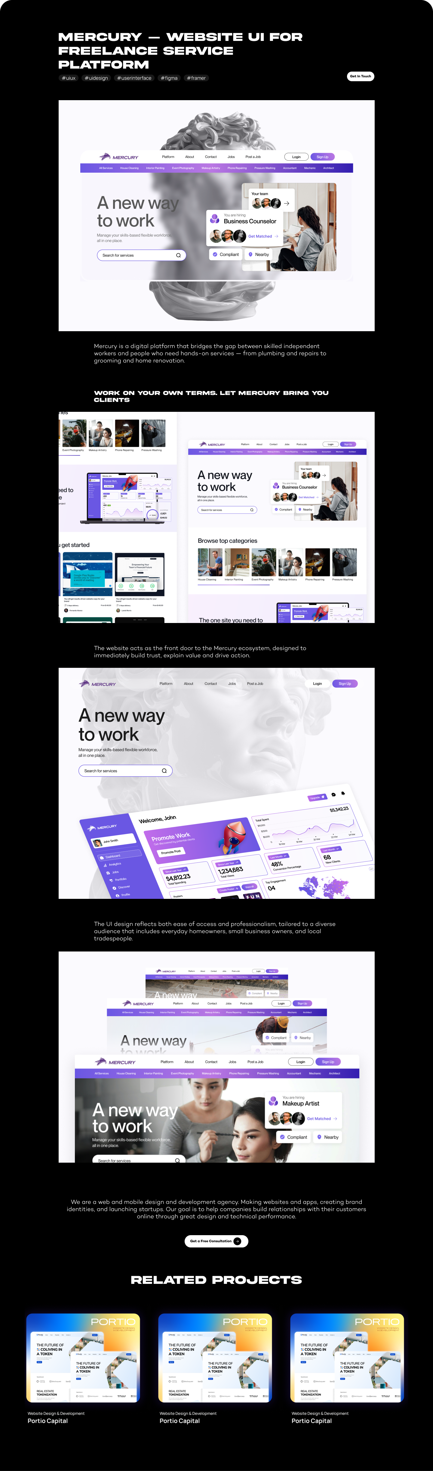 MERCURY WEBAPP app graphic design ui ux