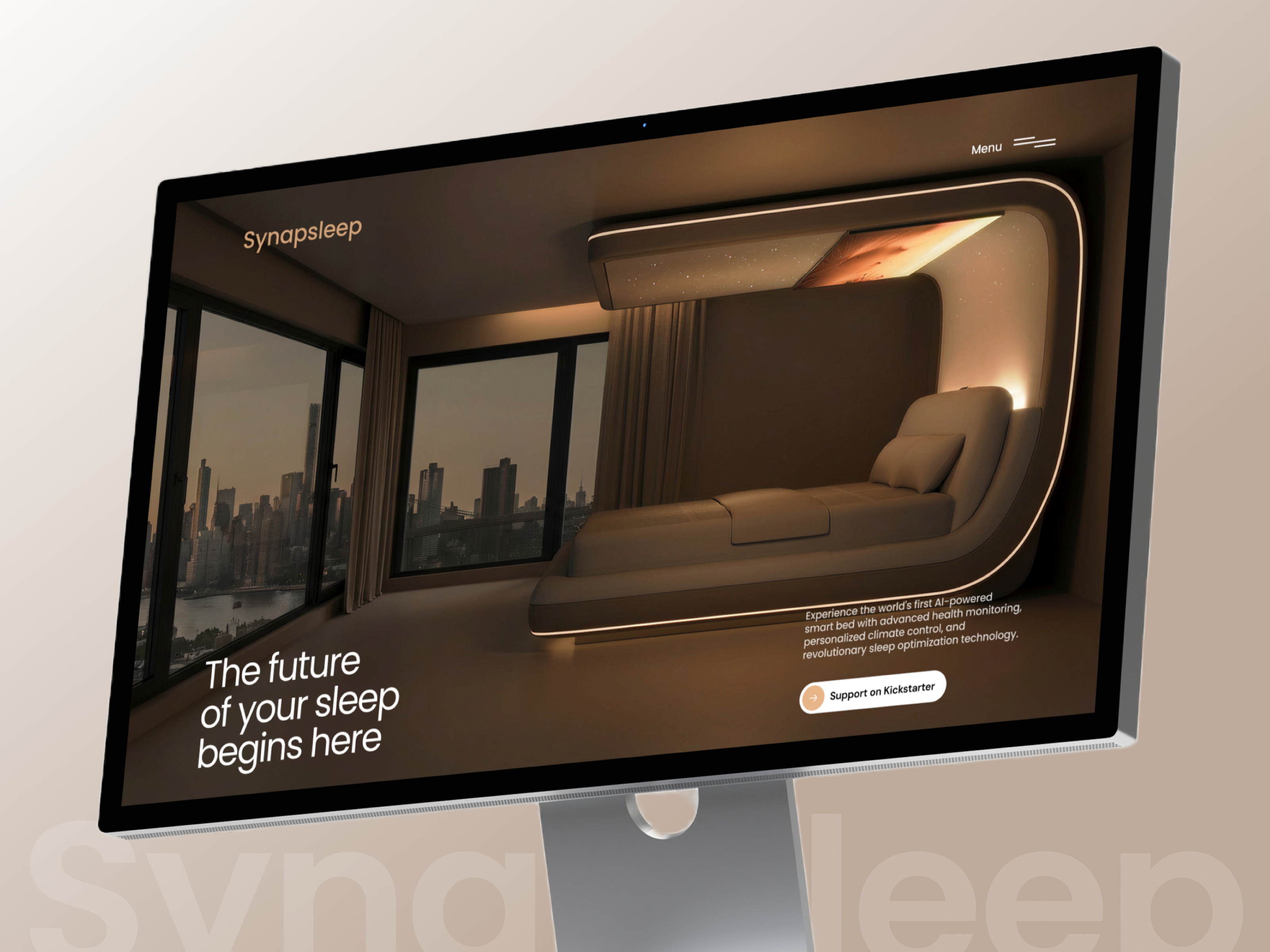 Synapsleep | AI Sleep Optimization Website ai b2b figma framer landing page redesign responsive design saas startup ui ux webdesign webflow website website design wordpress