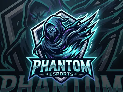 Phantom E-Sport branding egame esport logo mascot