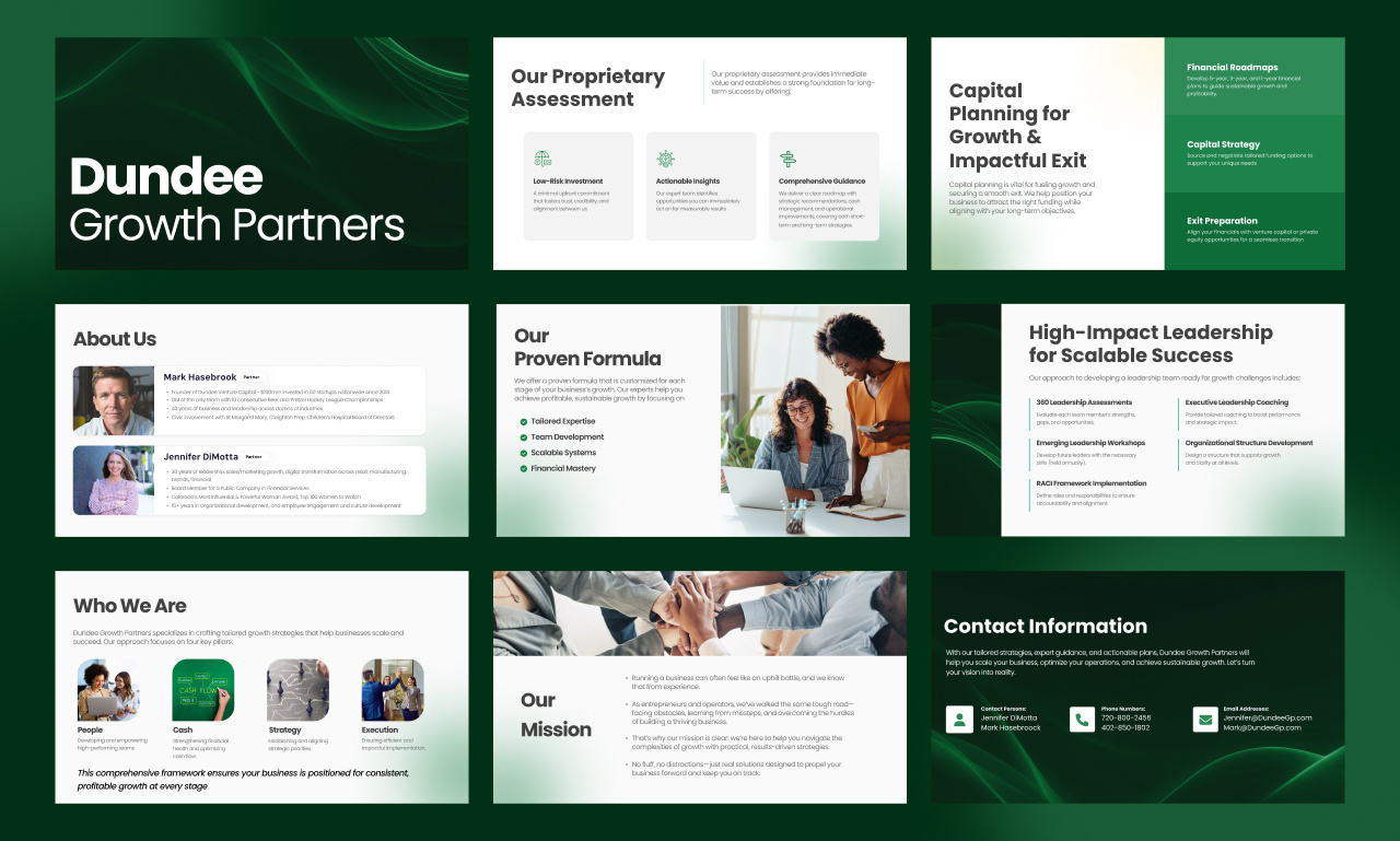 Example of Custom Presentations & Pitck Decks