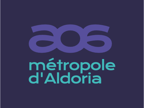 Métropole d'Aldoria brand identity branding goodies graphic design logo metropolis poster sign storefront