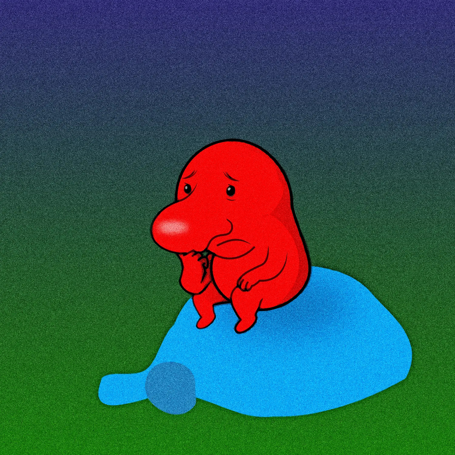 the stinker doodle illustration noise nose shunte88 stink the stinker the thinker vector