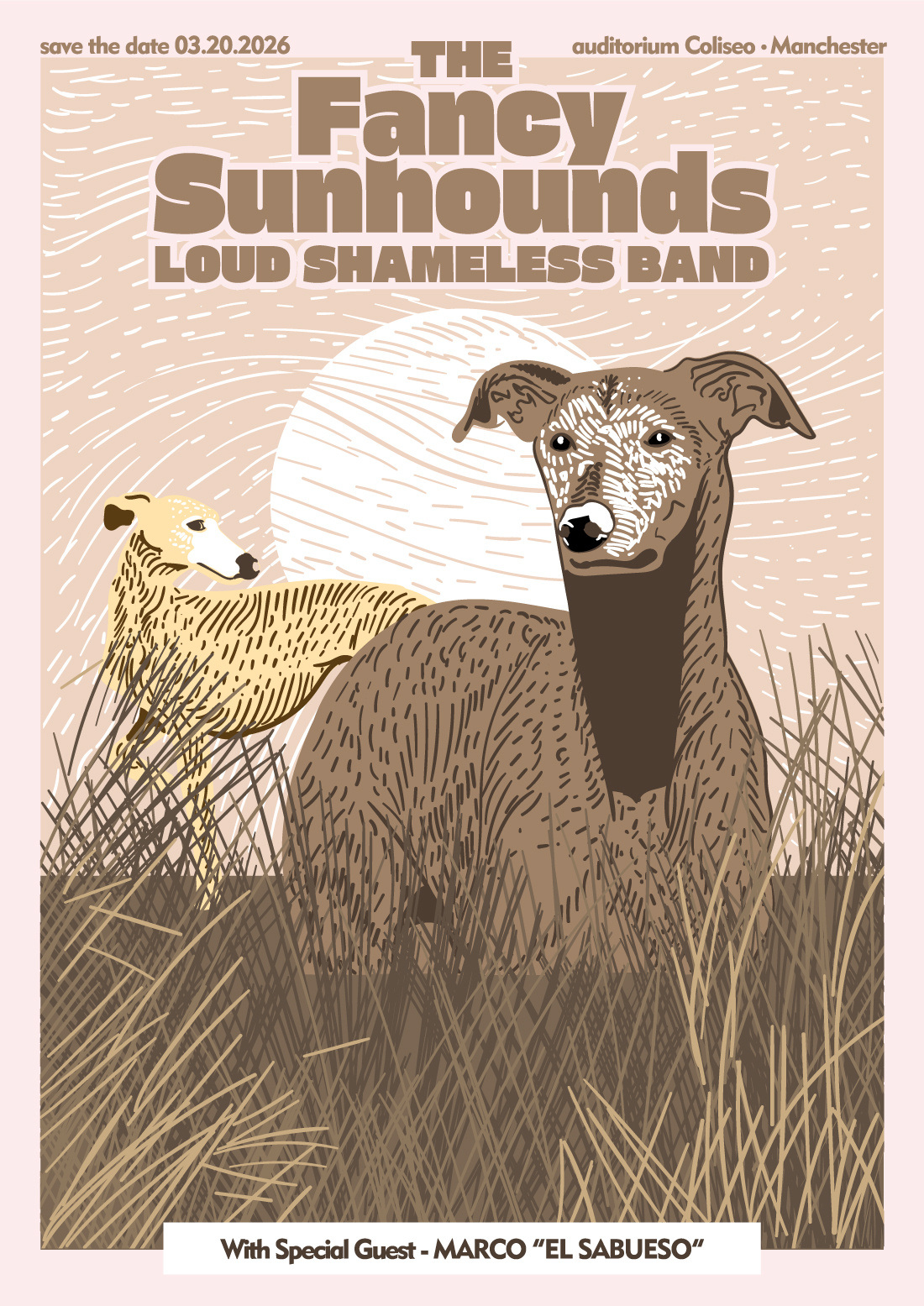 The Fancy Sunhounds Loud Shameless Band on auditorium Coliseo