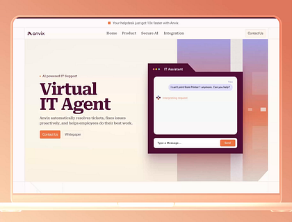 Anvix - Landing Page
