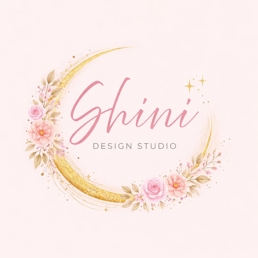pink stunning logo design