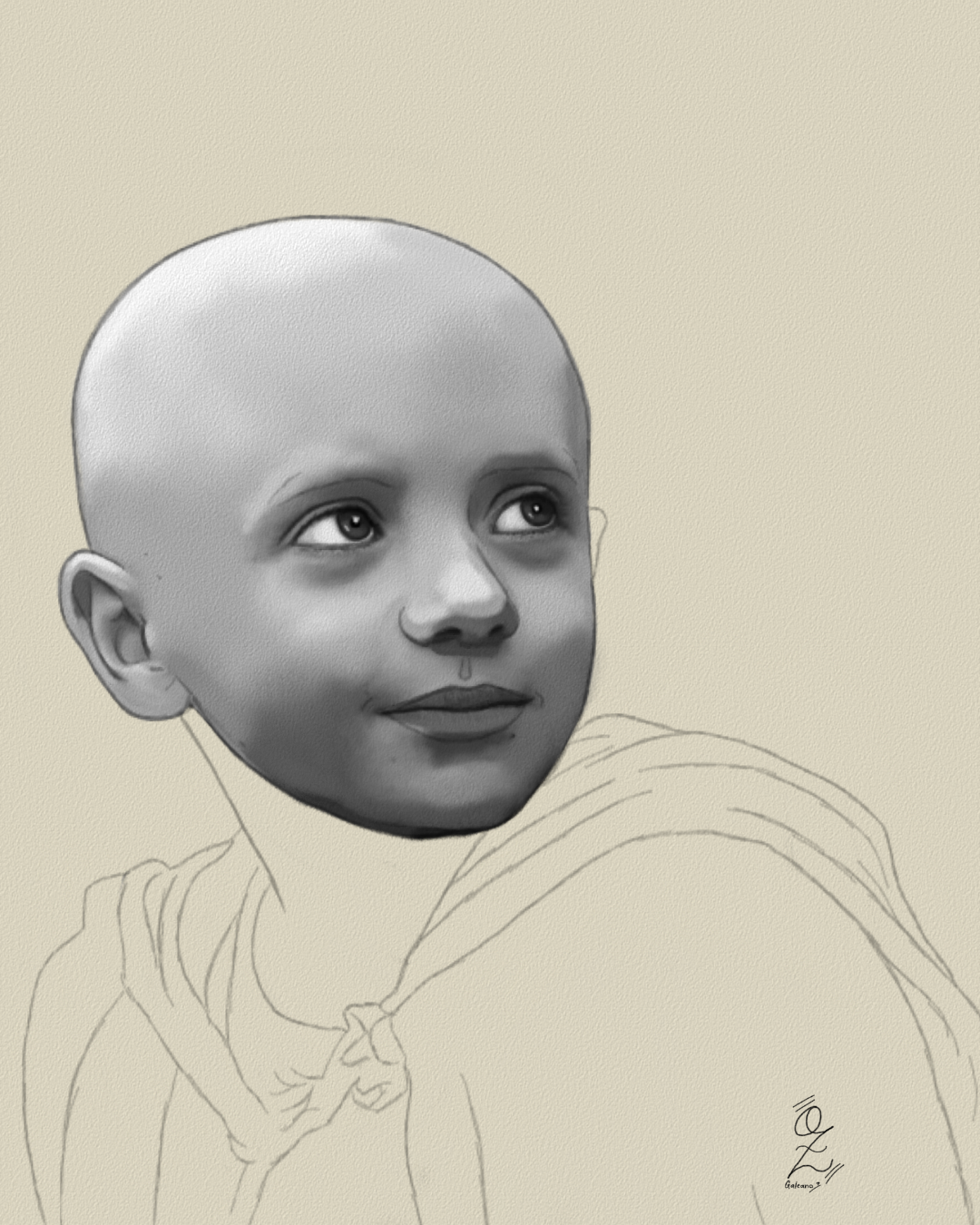 Egg A Knight of the Seven Kingdoms Sketch Study by Oz Galeano art arte boceto design dibujo drawing egg fanart game of thrones illustration ozgaleano portrait retrato series sketch tv