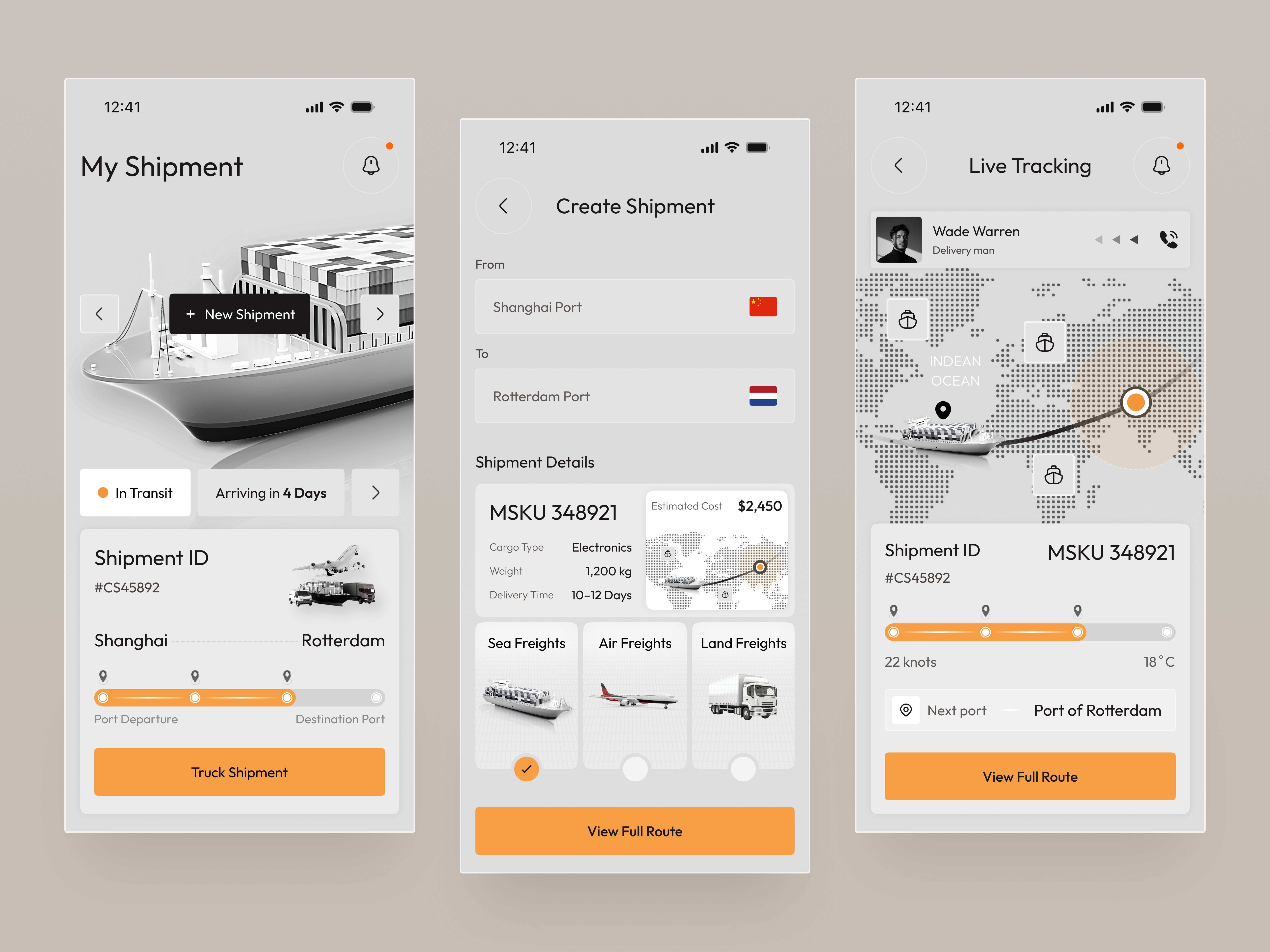 Logistics & Shipping Management App app app design business app dashboard delivery delivery app design fintech logistics management app mobile mobile app mobile ui parcel tracking shipment shipping app tracking app user interface uxui web