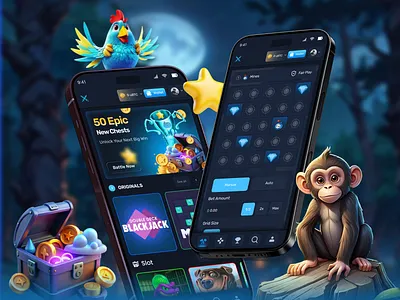 Crypto Casino Mobile App Design android app app dashboard app design casino casino dashboard casino interface casino ui casino website crypto app design gambling app gambling website gaming app mobile casino mobile casino game mobile design online casino ui ui inspiration user interface