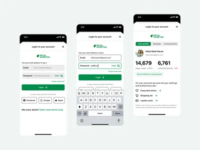 Design of an Accessible and User-Friendly Login Page account account profile application create account design ios log in login login page mobile overview sign up signup statistics summary ui user experience user interface user profile ux