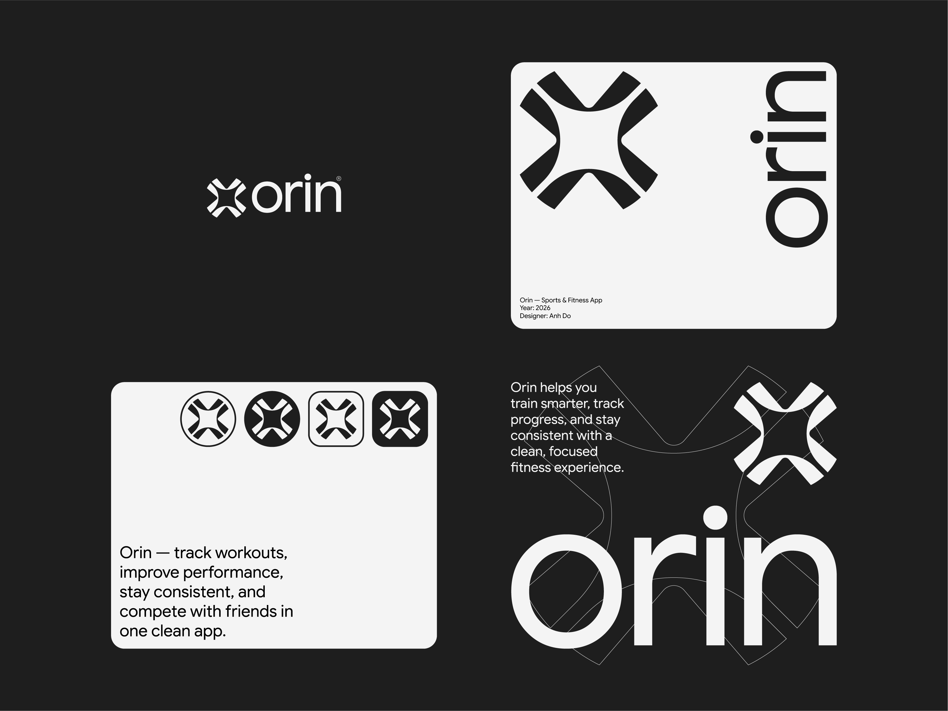 Orin — Iconic Abstract Minimal Logo Design by Anhdodes