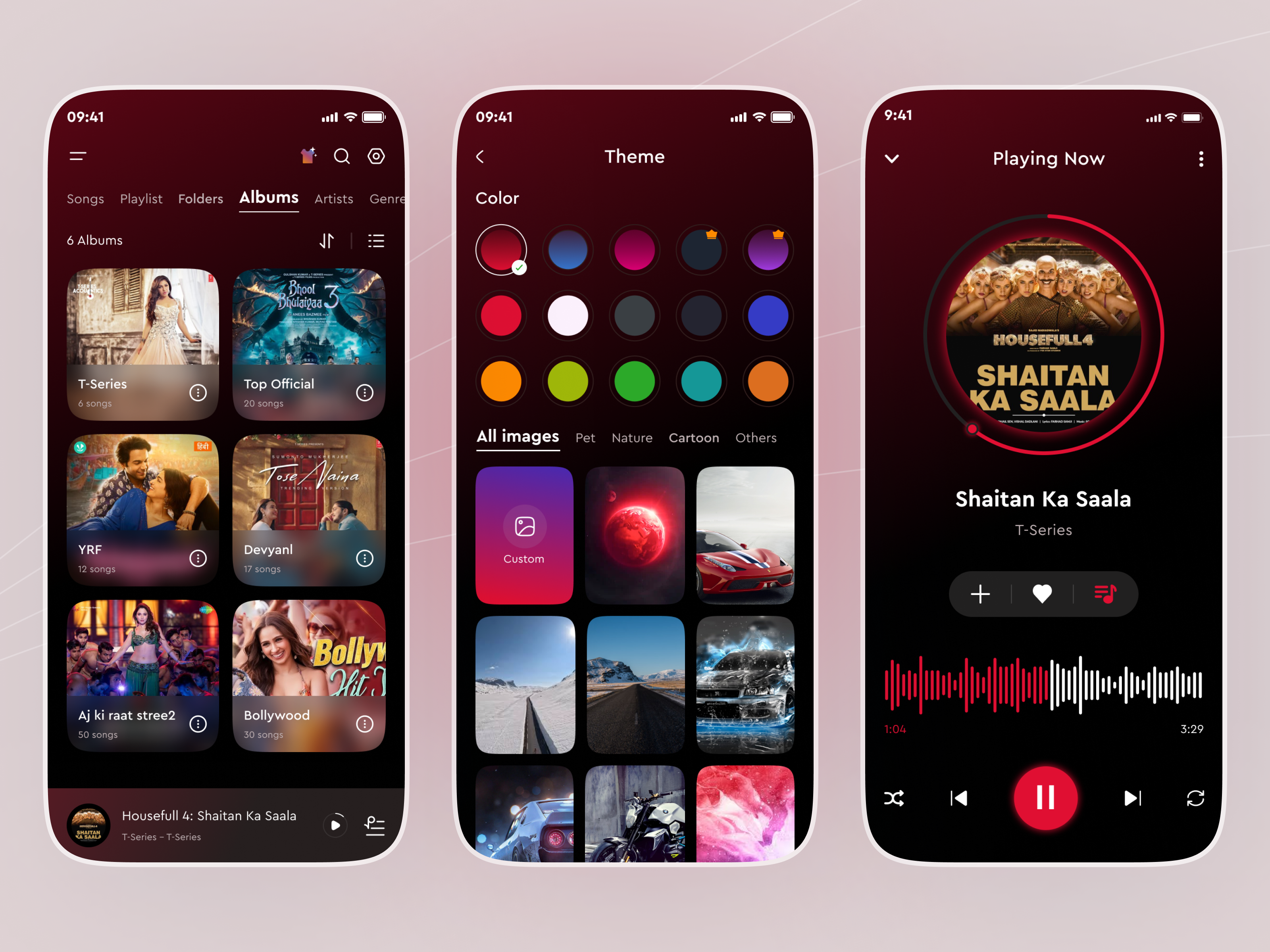 PulseBeat – Music Player UI Design
