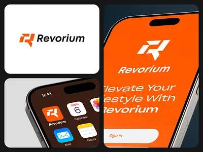 Revorium — Identity for a Modern Lifestyle Brand appicon brand brandidentity branding dribb dribbble graphic design logo logodesign minimalistic r letterlogo revorium ricon rlogo startup techbrand techdesign