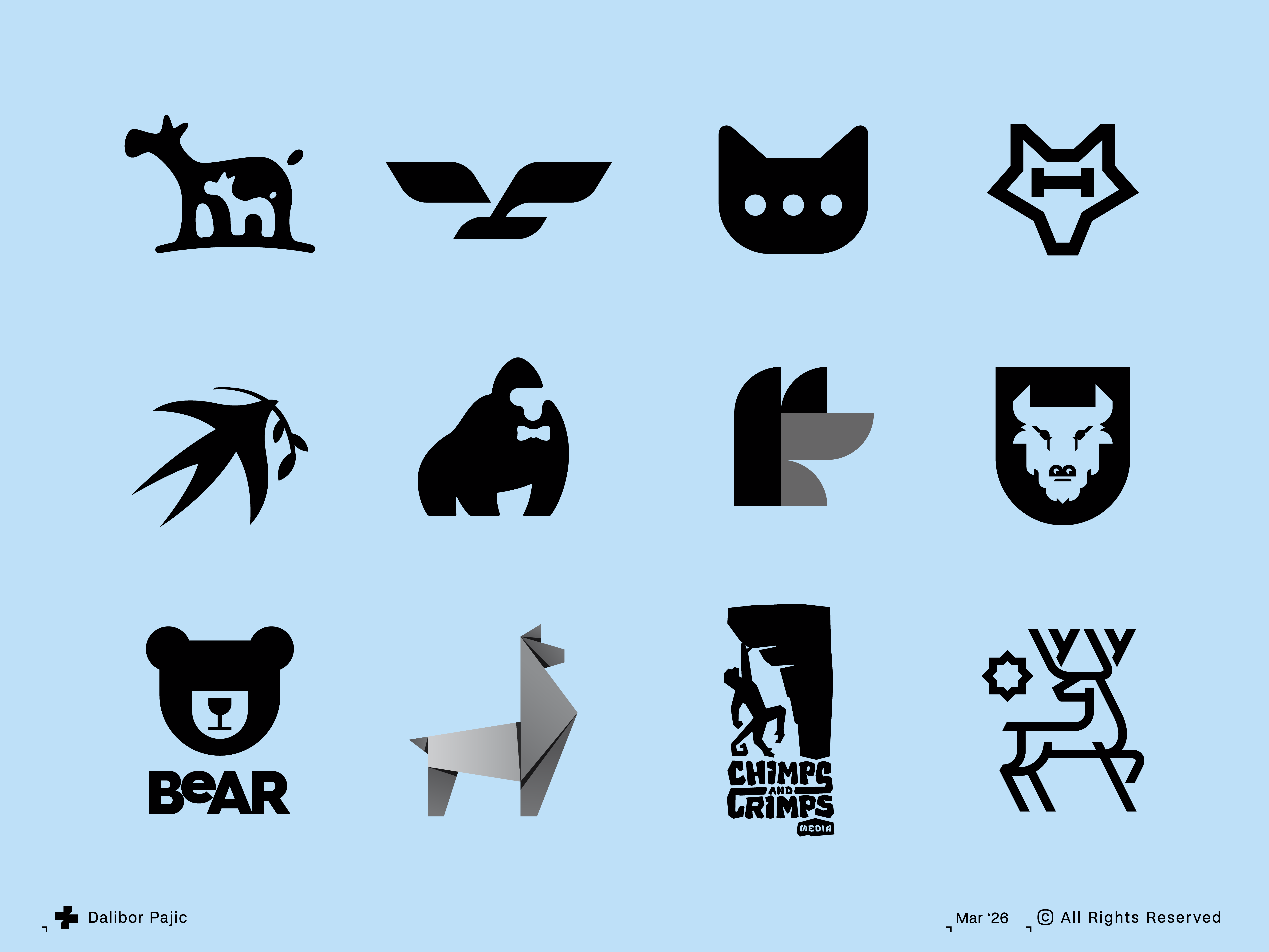Example of Animal logo collection
