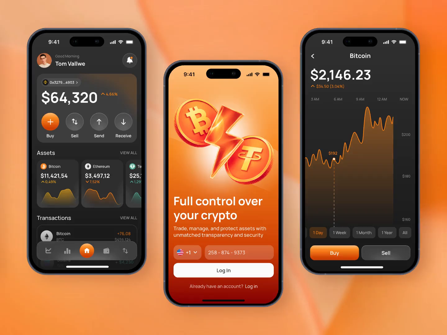 Fintech Design | Crypto App | CryptoCurrency | App Interfaces