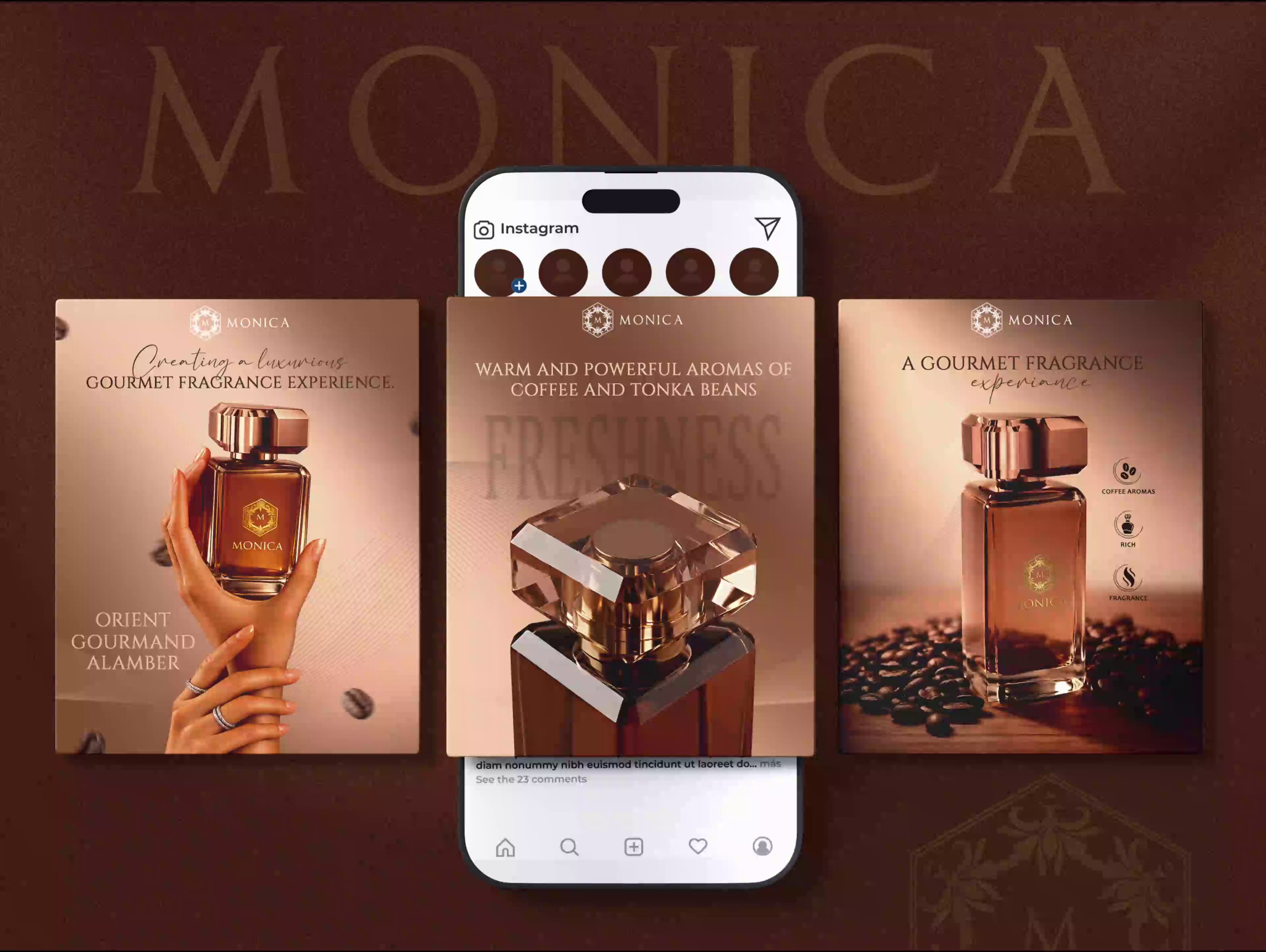 Perfume Social Media Post & Fragrance Promo Design