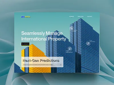 Global Property Management Redefined 3d branding clean elegant explore internationalbusiness landingpage motion graphics property proptech realestate simple ui uiux ux webdesign