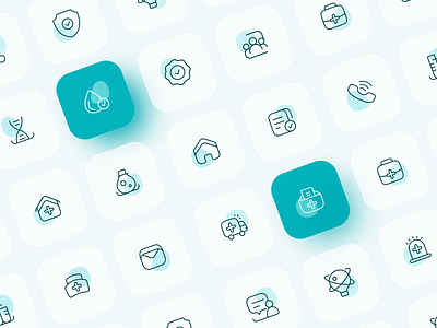 Custom Icons Set branding design healthcare icon set iconography icons identity interface linear medical minimal outline ui vector