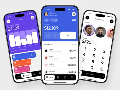 Personal Finance Investment Mobile App Design app interface chart design finance mobile app financial technology fintech app investment ui ios app design mobile app design mobile ui modern app ui money management onboarding flow stock market ui ui ux design user experience wallet app